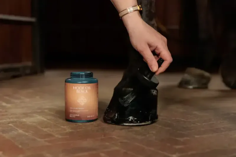Grooming Deluxe Hoof Oil Shine, svart. 